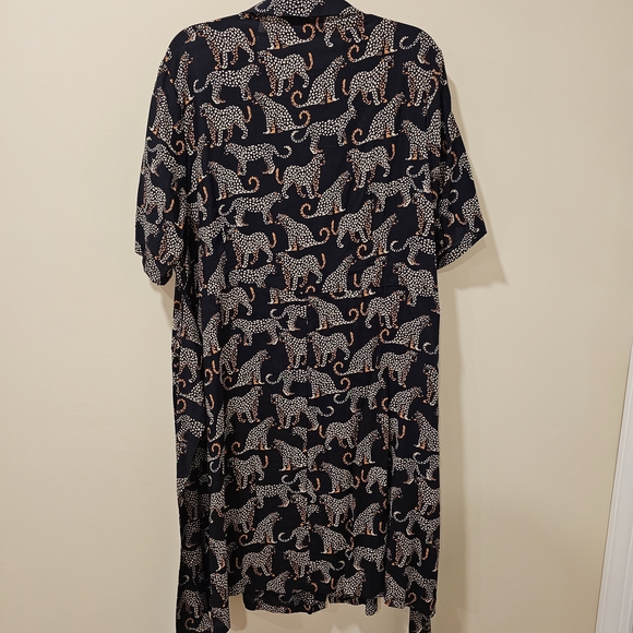 Sugarhill Shirt Dress Dessie With Leopard Spots Size 14 Excellent Condition - Picture 5 of 10